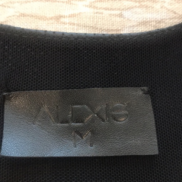 Alexis Black Leather Racer Back Top. Medium. New with Tags. - Picture 7 of 12